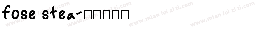 fose stea字体转换